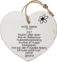 HOTEL MAMA
*****
24/7
Keuken altijd open
Was en Strijkservice
Huiswerkbegeleiding
Knuffels en Kusjes
inbegrepen
Taxi (op alle mogelijke tijden)
Dit hotel wordt met 
LIEFDE
 gerund