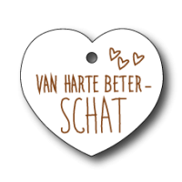 126 (Wit) Van harte beter"schat"