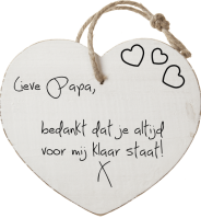 Lieve Papa, 

                 bedankt dat je altijd
                 voor mij klaar staat!
                   X  